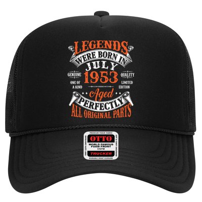 Legend 1953 Vintage 70th Birthday Born In July 1953 Trucker Hat