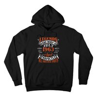 Legend 1963 Vintage 60th Birthday Born In July 1963 Hoodie