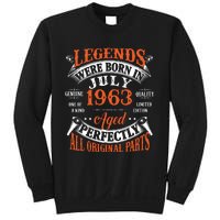 Legend 1963 Vintage 60th Birthday Born In July 1963 Sweatshirt