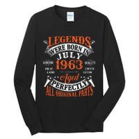 Legend 1963 Vintage 60th Birthday Born In July 1963 Tall Long Sleeve T-Shirt