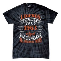 Legend 1963 Vintage 60th Birthday Born In July 1963 Tie-Dye T-Shirt