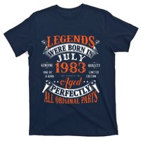 Legend 1983 Vintage 40th Birthday Born In July 1983 T-Shirt