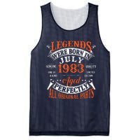 Legend 1983 Vintage 40th Birthday Born In July 1983 Mesh Reversible Basketball Jersey Tank