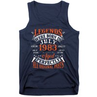 Legend 1983 Vintage 40th Birthday Born In July 1983 Tank Top