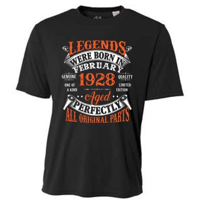 Legend 1928 Vintage 95th Birthday Born In February 1928 Cooling Performance Crew T-Shirt