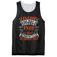 Legend 1928 Vintage 95th Birthday Born In February 1928 Mesh Reversible Basketball Jersey Tank