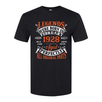 Legend 1928 Vintage 95th Birthday Born In February 1928 Softstyle CVC T-Shirt