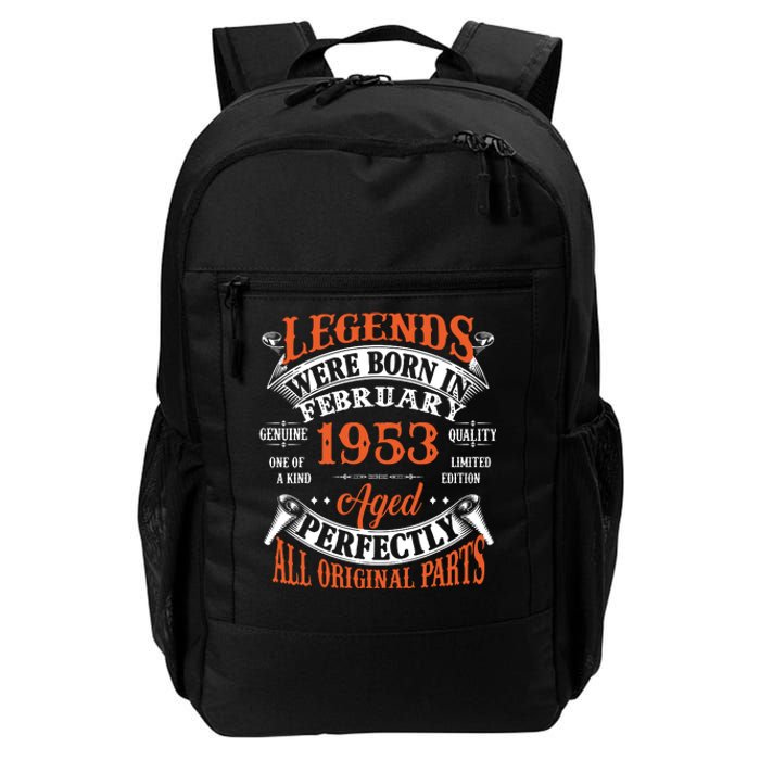 Legend 1953 Vintage 70th Birthday Born In February 1953 Daily Commute Backpack