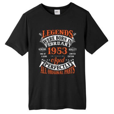 Legend 1953 Vintage 70th Birthday Born In February 1953 Tall Fusion ChromaSoft Performance T-Shirt