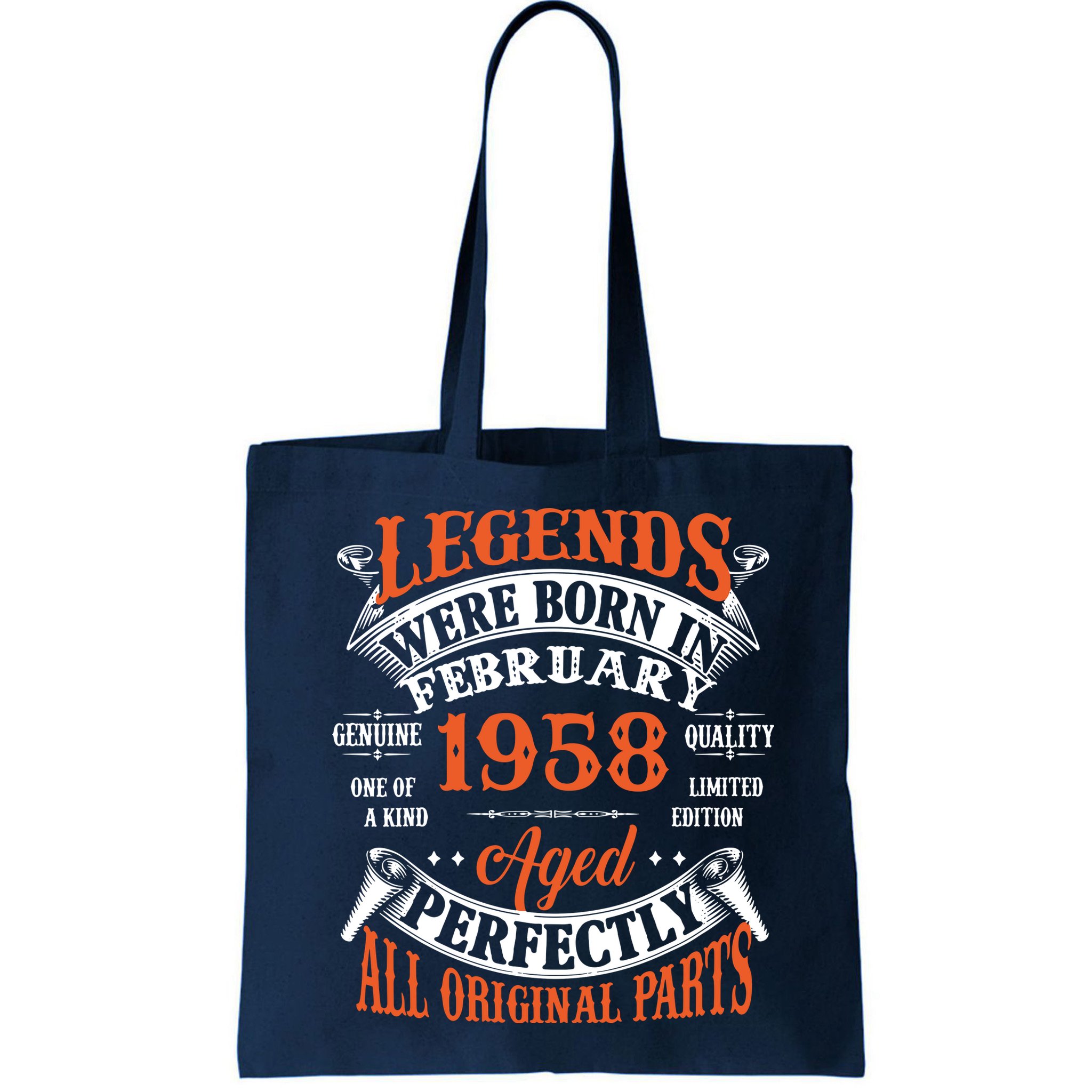 Legend 1958 Vintage 65th Birthday Born In February 1958 Bag