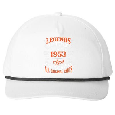 Legend 1953 Vintage 70th Birthday Born In august 1953 Snapback Five-Panel Rope Hat