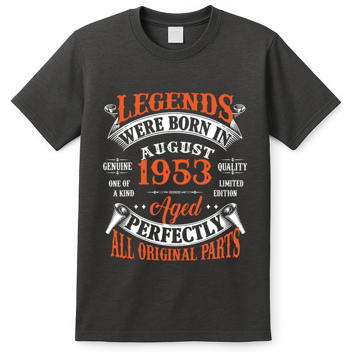 Legend 1953 Vintage 70th Birthday Born In august 1953 T-Shirt