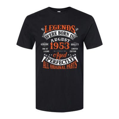 Legend 1953 Vintage 70th Birthday Born In august 1953 Softstyle CVC T-Shirt