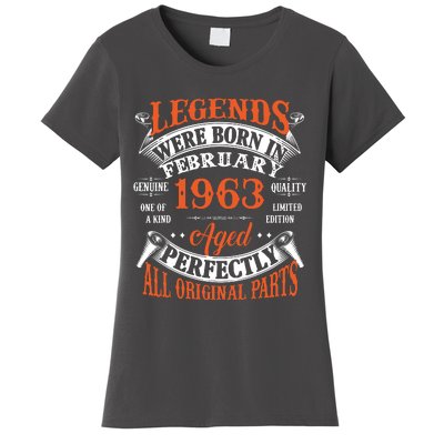 Legend 1963 Vintage 60th Birthday Born In February 1963 Women's T-Shirt