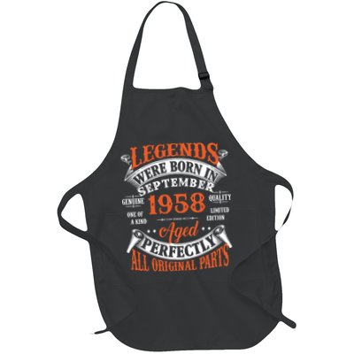 Legend 1958 Vintage 65th Birthday Born In september 1958 Apron