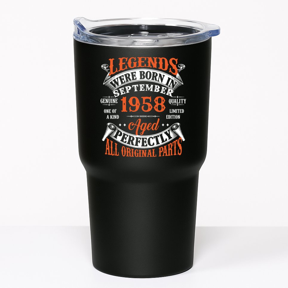 Legend 1958 Vintage 65th Birthday Born In september 1958 Tumbler