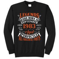 Legend 1983 Vintage 40th Birthday Born In september 1983 Sweatshirt