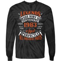 Legend 1983 Vintage 40th Birthday Born In september 1983 Tie-Dye Long Sleeve Shirt