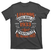 Legend 1933 Vintage 90th Birthday Born In october 1933 T-Shirt