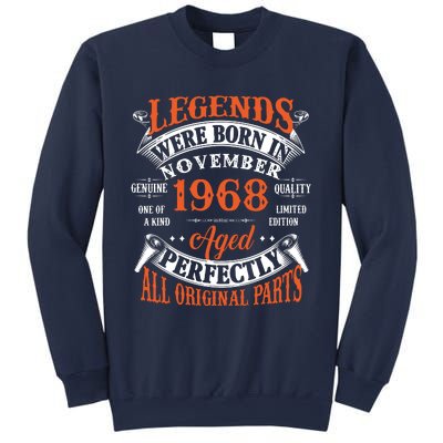 Legend 1968 Vintage 55th Birthday Born In November 1968 Sweatshirt