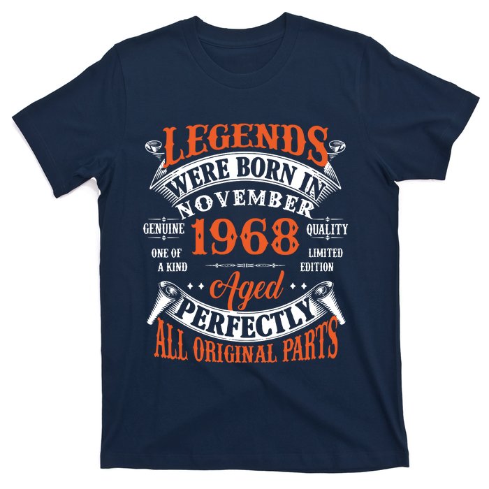 Legend 1968 Vintage 55th Birthday Born In November 1968 T-Shirt