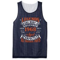 Legend 1968 Vintage 55th Birthday Born In November 1968 Mesh Reversible Basketball Jersey Tank