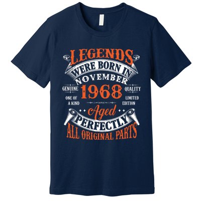 Legend 1968 Vintage 55th Birthday Born In November 1968 Premium T-Shirt