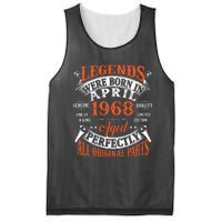 Legend 1968 Vintage 55th Birthday Born In april 1968 Mesh Reversible Basketball Jersey Tank