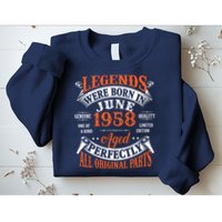 Legend 1958 Vintage 65th Birthday Born In June 1958 Sweatshirt