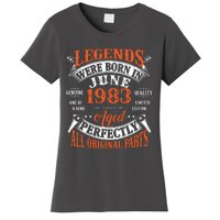 Legend 1983 Vintage 40th Birthday Born In June 1983 Women's T-Shirt