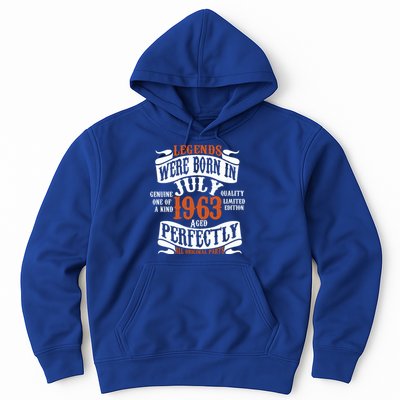 Legend 1963 Vintage 60th Birthday Born In July 1963 Hoodie