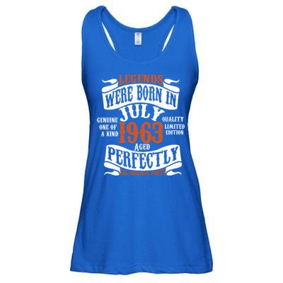 Legend 1963 Vintage 60th Birthday Born In July 1963 Ladies Essential Flowy Tank
