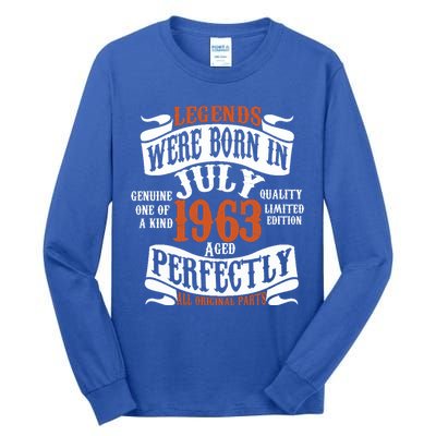 Legend 1963 Vintage 60th Birthday Born In July 1963 Tall Long Sleeve T-Shirt