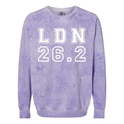 London 26 2 Marathon Gift Colorblast Crewneck Sweatshirt