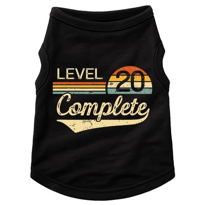 Level 20 Complete Vintage 20th Wedding Anniversary Doggie Tank