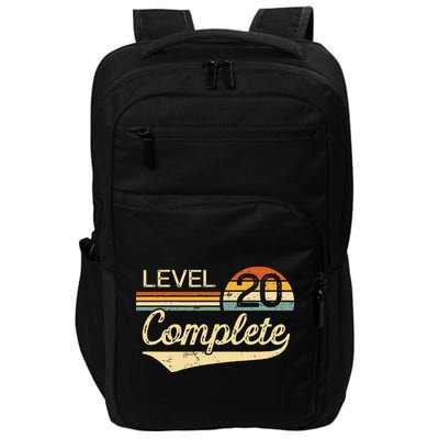 Level 20 Complete Vintage 20th Wedding Anniversary Impact Tech Backpack