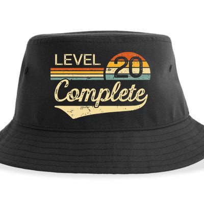 Level 20 Complete Vintage 20th Wedding Anniversary Sustainable Bucket Hat