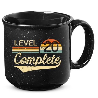 Level 20 Complete Vintage 20th Wedding Anniversary 15oz Campfire Ceramic Mug