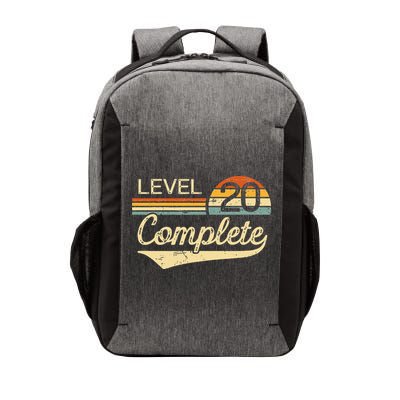 Level 20 Complete Vintage 20th Wedding Anniversary Vector Backpack