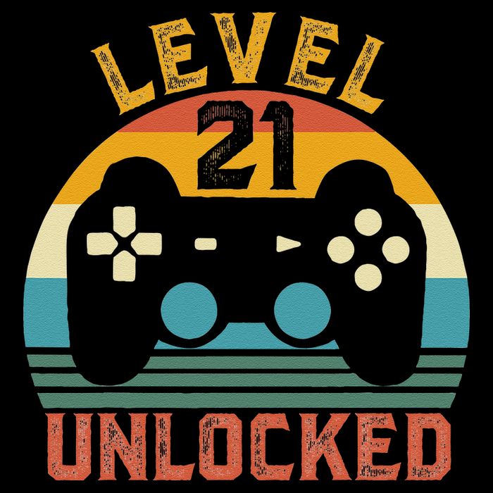 Level 21 Complete Vintage Video Gamer 21st Birthday Gift Visor