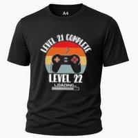 Level 21 Complete Level 22 Loading Vintage Birthday Video Game Performance Shirt