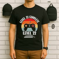 Level 21 Complete Level 22 Loading Vintage Birthday Video Game T-Shirt