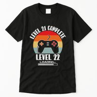 Level 21 Complete Level 22 Loading Vintage Birthday Video Game Tall T-Shirt