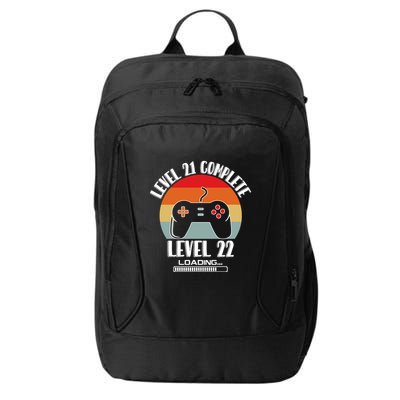 Level 21 Complete Level 22 Loading Vintage Birthday Video Game City Backpack
