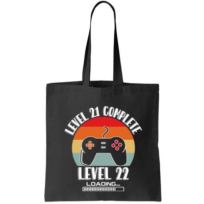 Level 21 Complete Level 22 Loading Vintage Birthday Video Game Bag