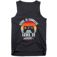 Level 21 Complete Level 22 Loading Vintage Birthday Video Game Tank Top