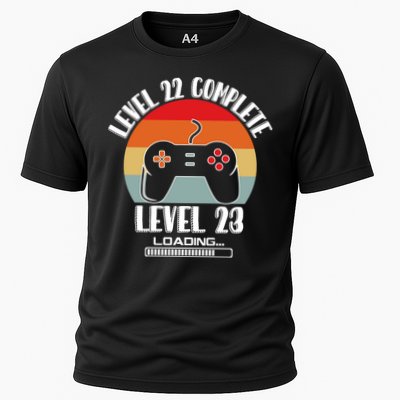 Level 22 Complete Level 23 Loading Vintage Birthday Video Game Performance Shirt