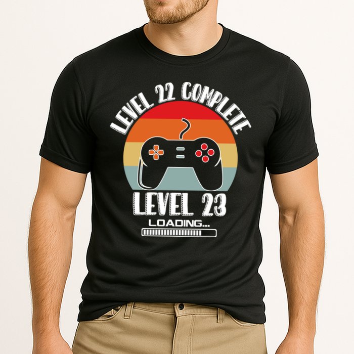 Level 22 Complete Level 23 Loading Vintage Birthday Video Game Performance Shirt