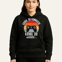 Level 22 Complete Level 23 Loading Vintage Birthday Video Game Hoodie