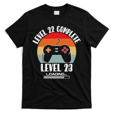 Level 22 Complete Level 23 Loading Vintage Birthday Video Game T-Shirt